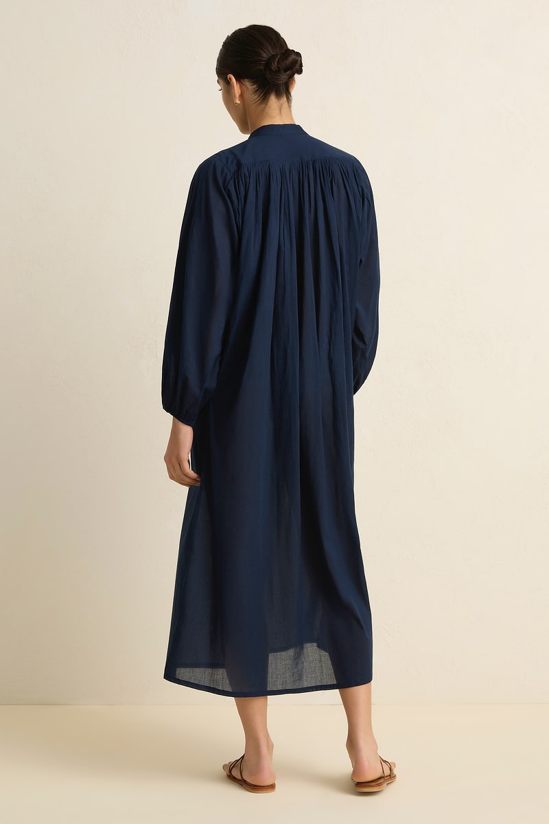 Paradise Shirt Dress - Navy - Villu