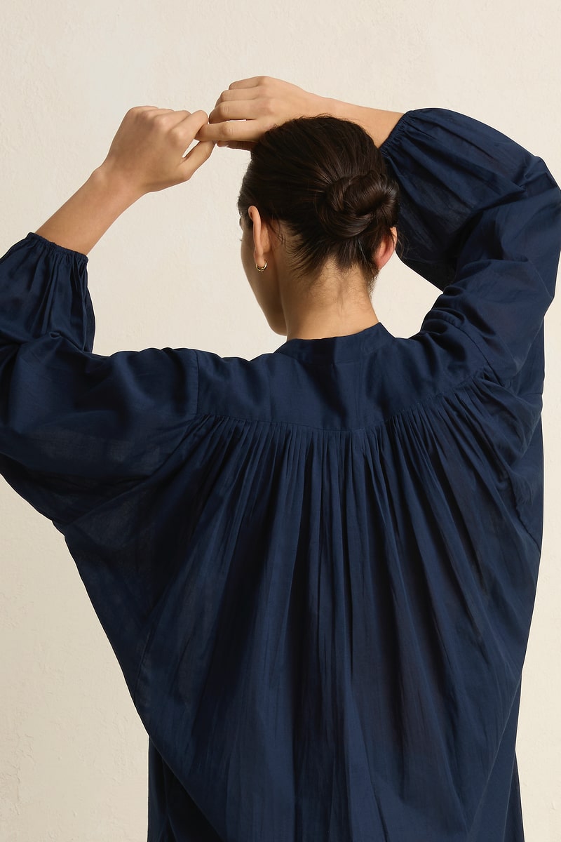 Paradise Shirt Dress - Navy - Villu