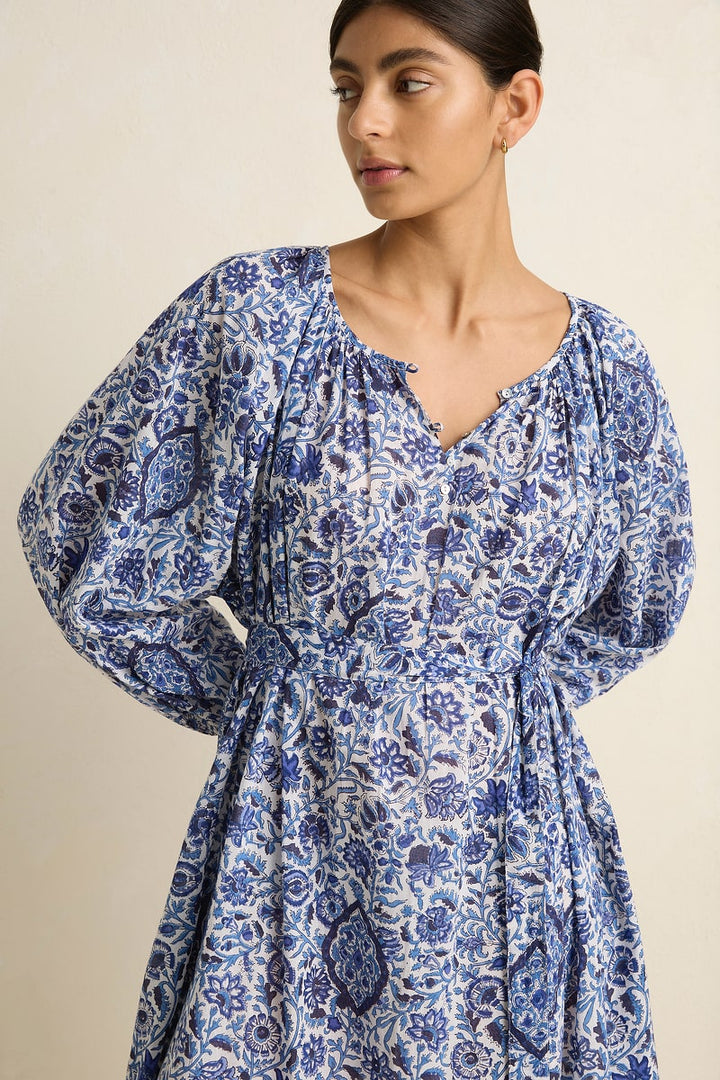 Bower Maxi Dress - Blue Floral - Villu