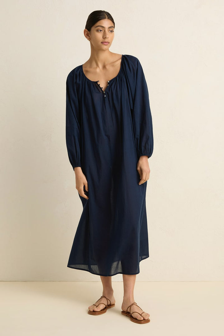Bower Maxi Dress - Navy - Villu