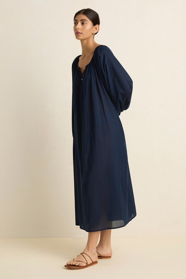 Bower Maxi Dress - Navy - Villu