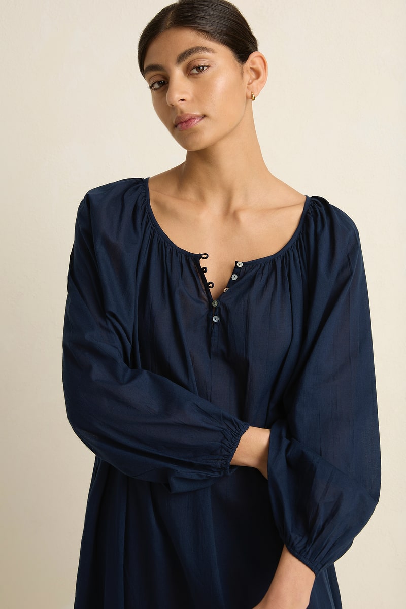 Bower Maxi Dress - Navy - Villu