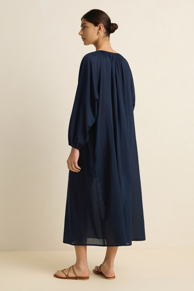 Bower Maxi Dress - Navy - Villu